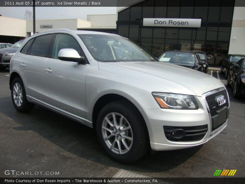 Ice Silver Metallic / Black 2011 Audi Q5 2.0T quattro