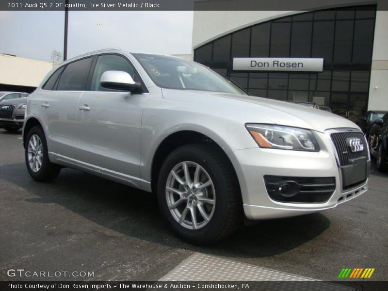 Ice Silver Metallic / Black 2011 Audi Q5 2.0T quattro