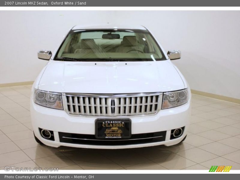 Oxford White / Sand 2007 Lincoln MKZ Sedan