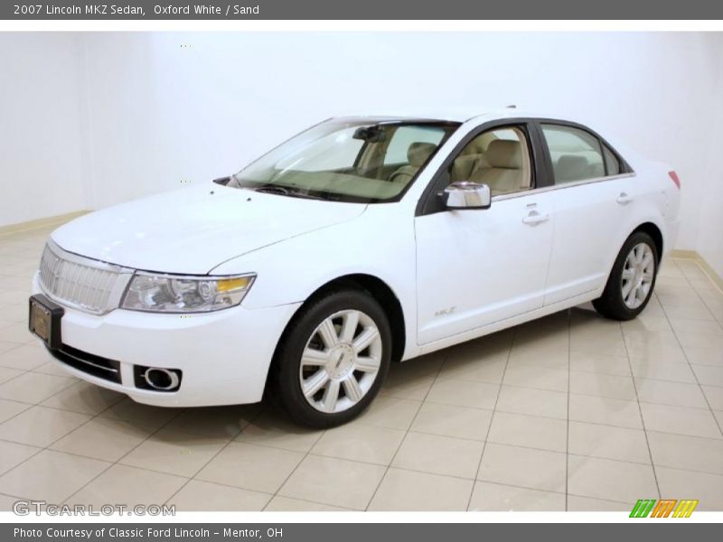 Oxford White / Sand 2007 Lincoln MKZ Sedan