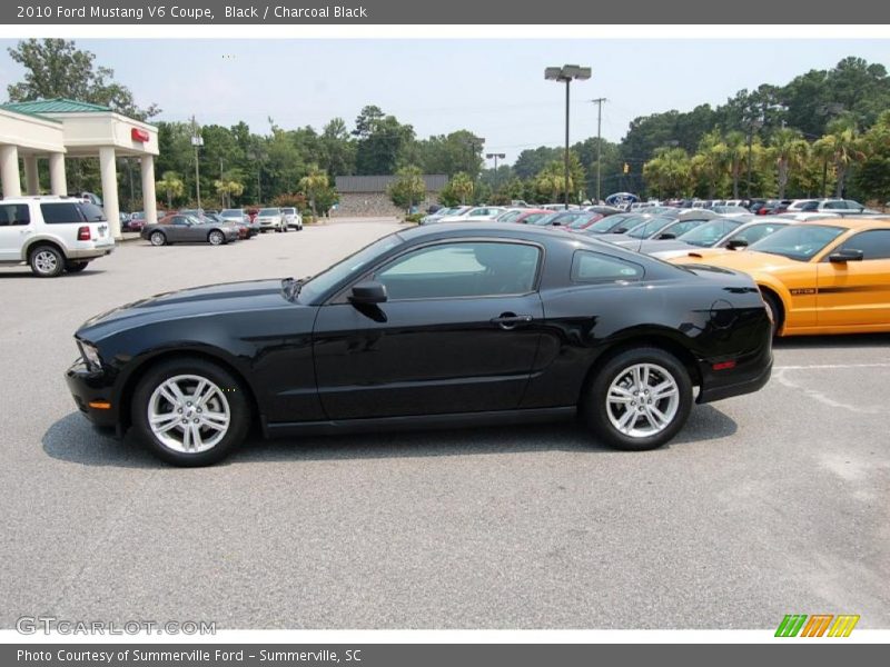 Black / Charcoal Black 2010 Ford Mustang V6 Coupe