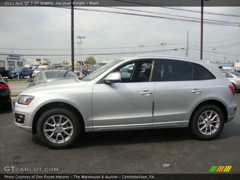 Ice Silver Metallic / Black 2011 Audi Q5 2.0T quattro