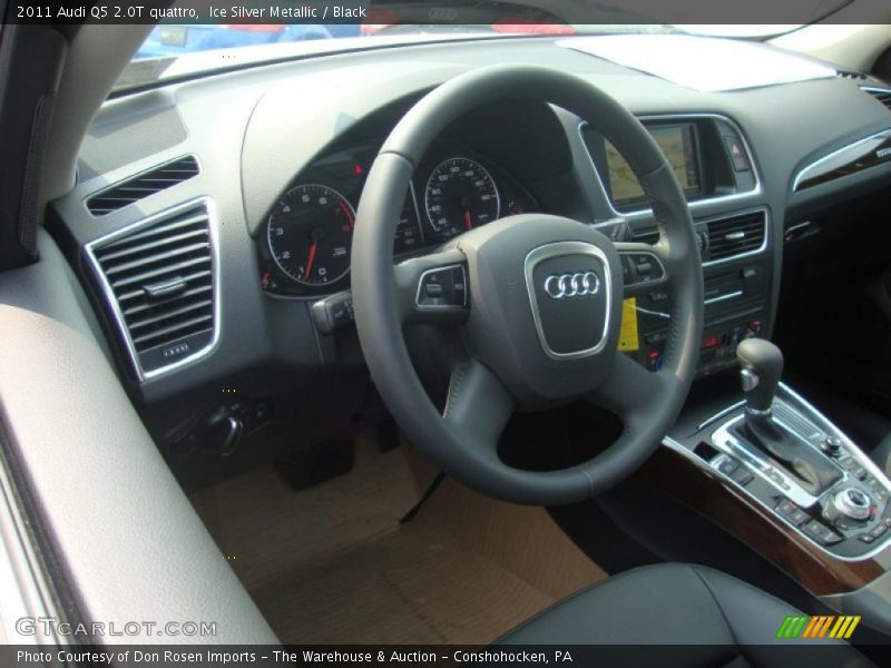 Ice Silver Metallic / Black 2011 Audi Q5 2.0T quattro