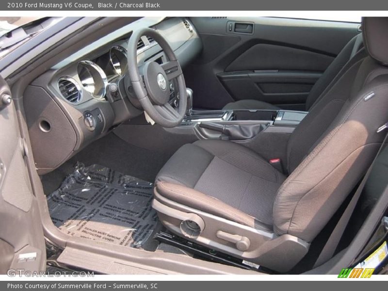 Black / Charcoal Black 2010 Ford Mustang V6 Coupe