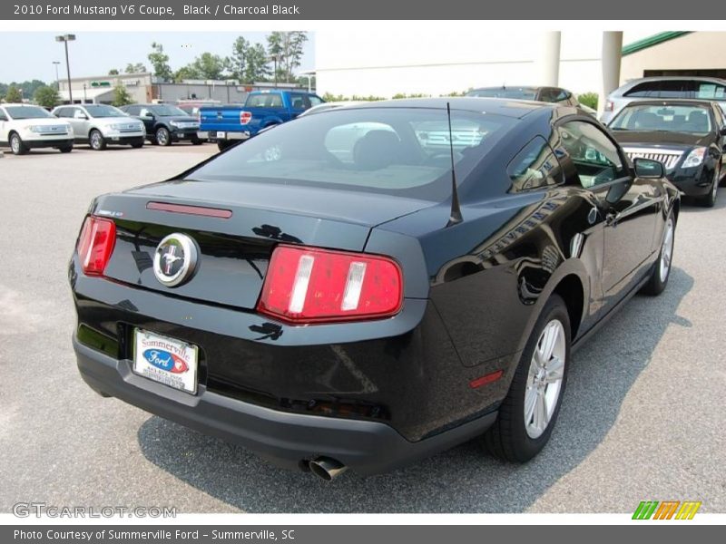 Black / Charcoal Black 2010 Ford Mustang V6 Coupe
