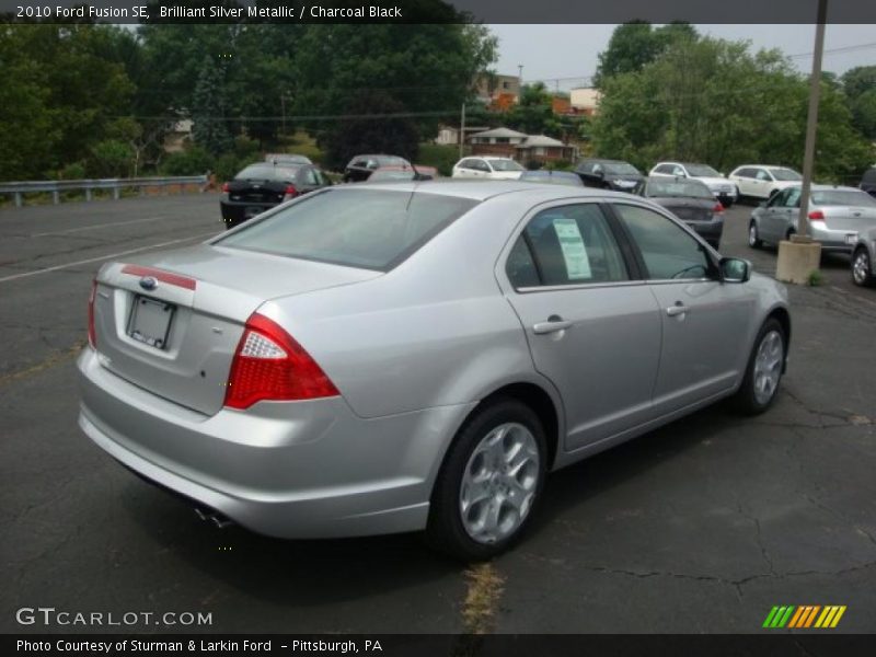 Brilliant Silver Metallic / Charcoal Black 2010 Ford Fusion SE