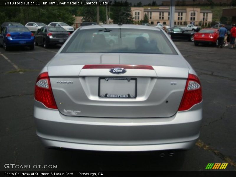 Brilliant Silver Metallic / Charcoal Black 2010 Ford Fusion SE