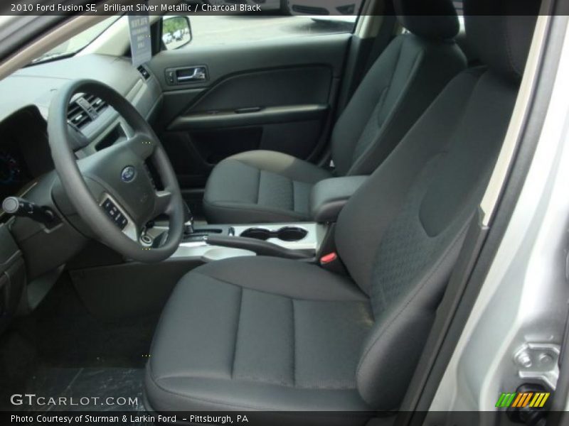 Brilliant Silver Metallic / Charcoal Black 2010 Ford Fusion SE
