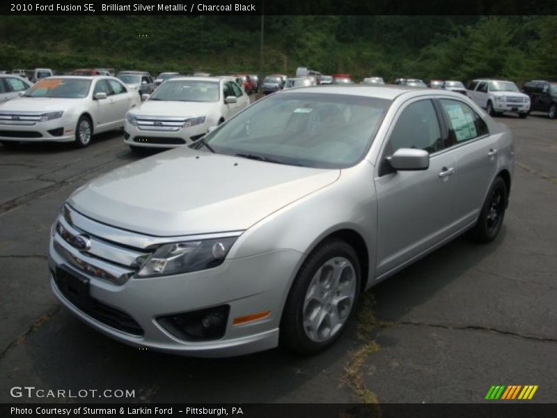 Brilliant Silver Metallic / Charcoal Black 2010 Ford Fusion SE