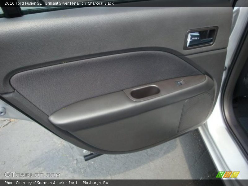 Brilliant Silver Metallic / Charcoal Black 2010 Ford Fusion SE