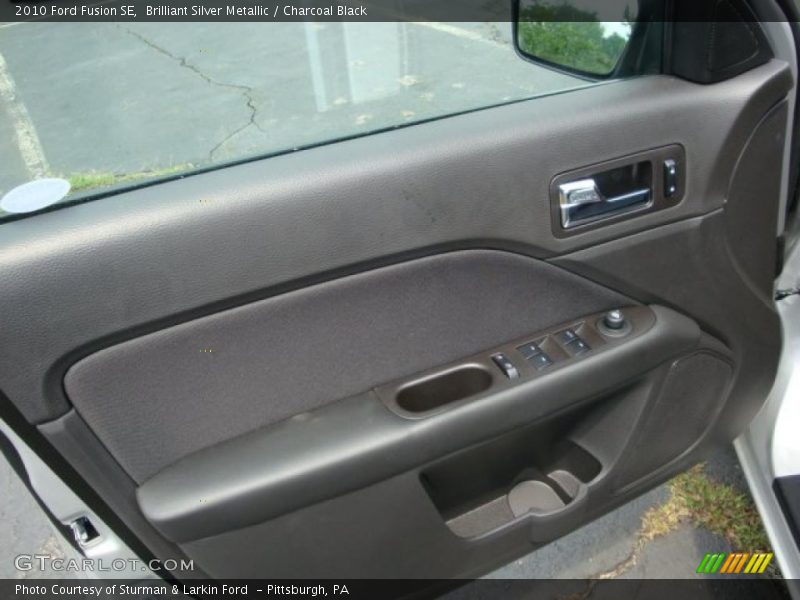 Brilliant Silver Metallic / Charcoal Black 2010 Ford Fusion SE