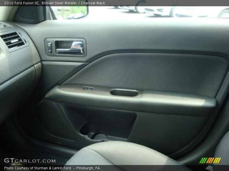 Brilliant Silver Metallic / Charcoal Black 2010 Ford Fusion SE