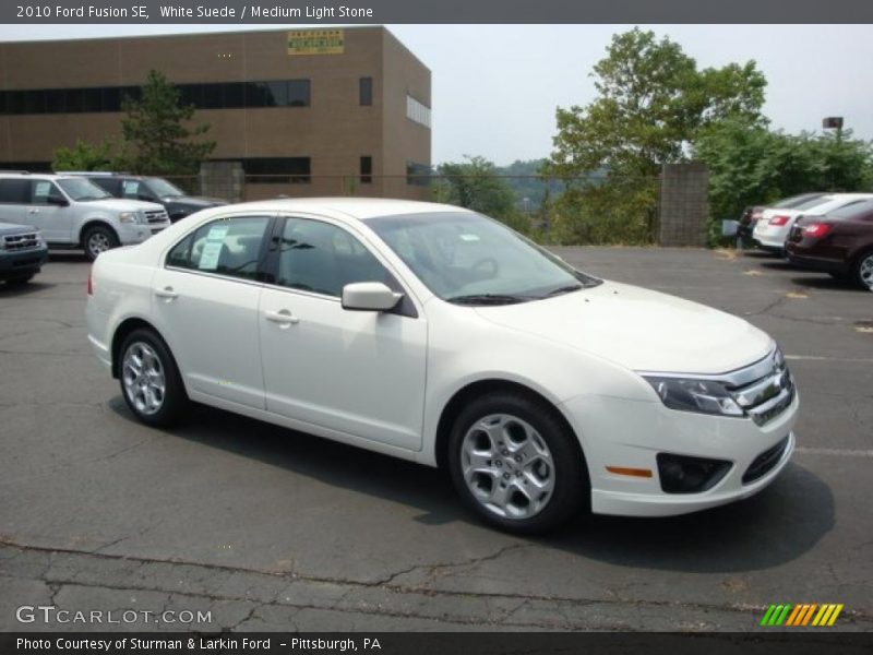 White Suede / Medium Light Stone 2010 Ford Fusion SE