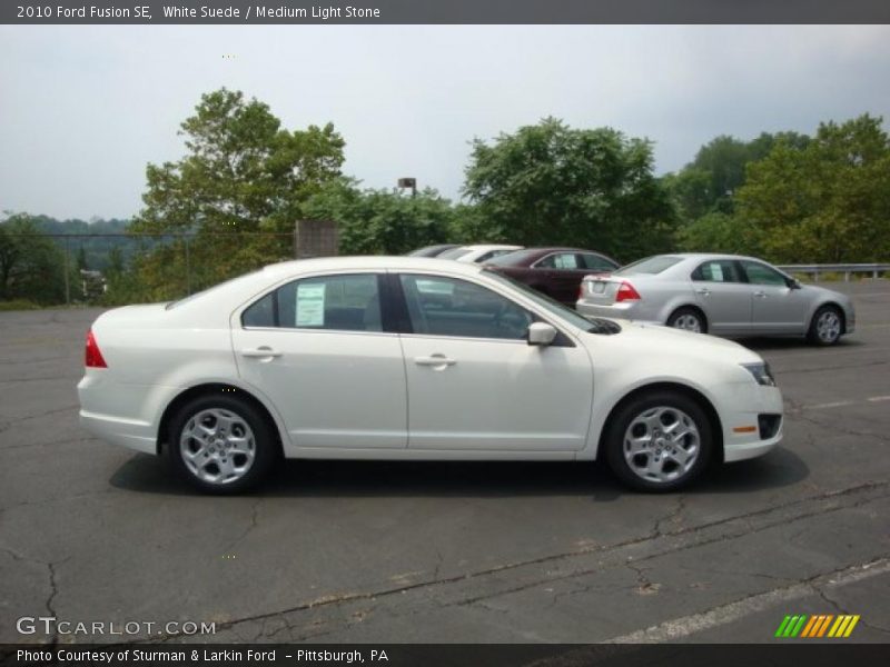 White Suede / Medium Light Stone 2010 Ford Fusion SE