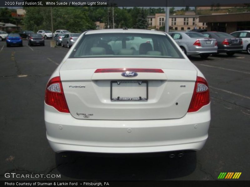 White Suede / Medium Light Stone 2010 Ford Fusion SE