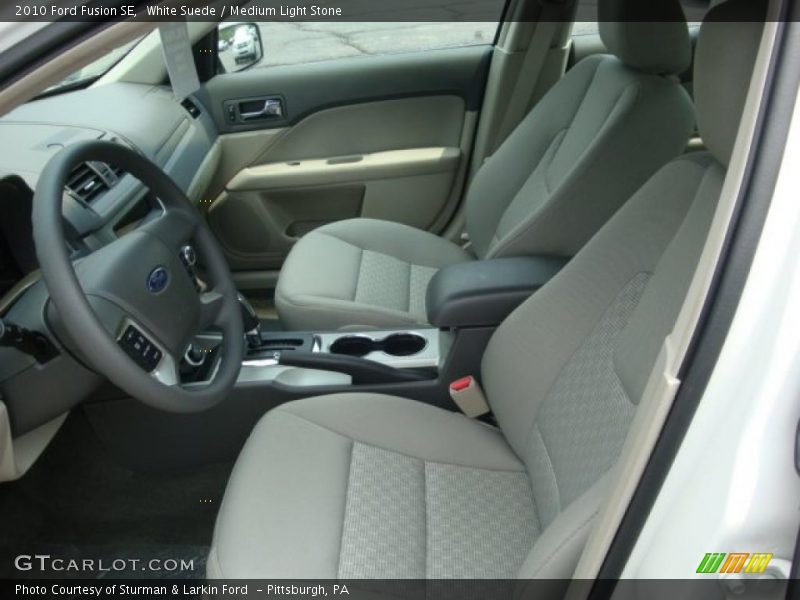 White Suede / Medium Light Stone 2010 Ford Fusion SE