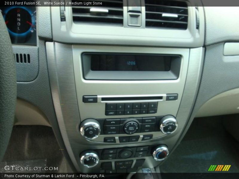 White Suede / Medium Light Stone 2010 Ford Fusion SE