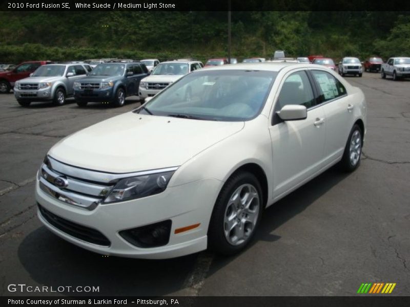 White Suede / Medium Light Stone 2010 Ford Fusion SE
