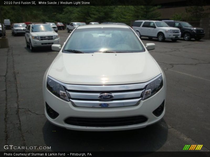 White Suede / Medium Light Stone 2010 Ford Fusion SE