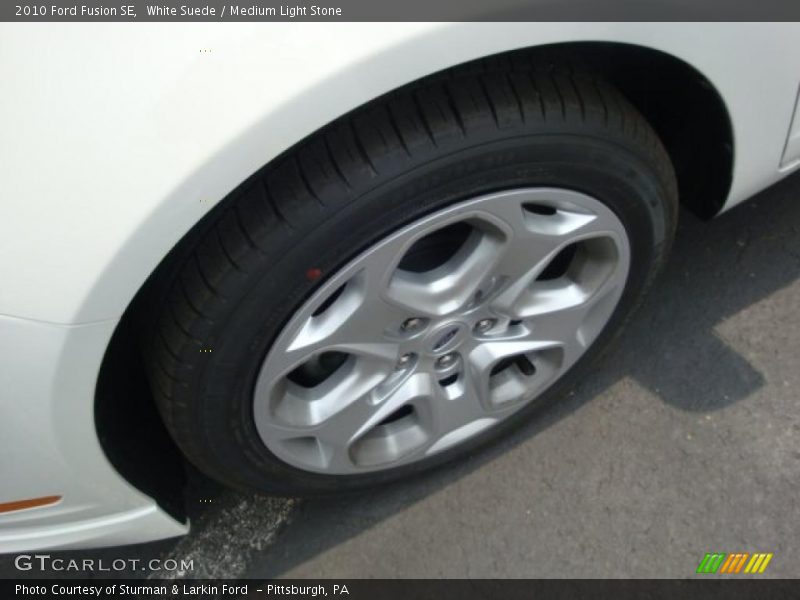 White Suede / Medium Light Stone 2010 Ford Fusion SE