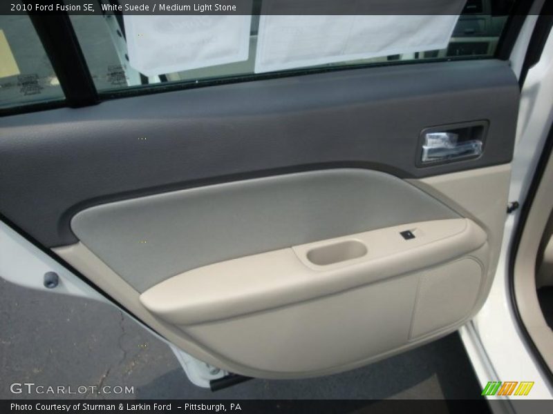 White Suede / Medium Light Stone 2010 Ford Fusion SE