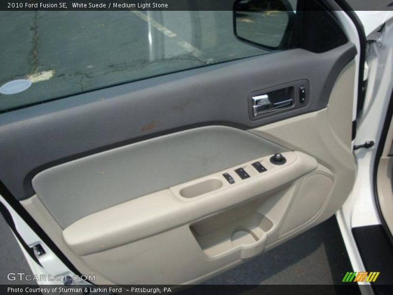 White Suede / Medium Light Stone 2010 Ford Fusion SE
