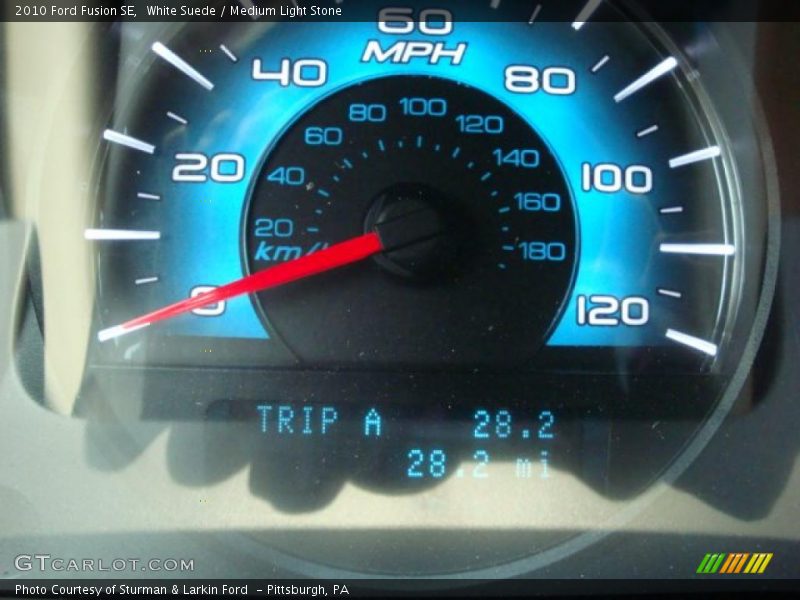 White Suede / Medium Light Stone 2010 Ford Fusion SE