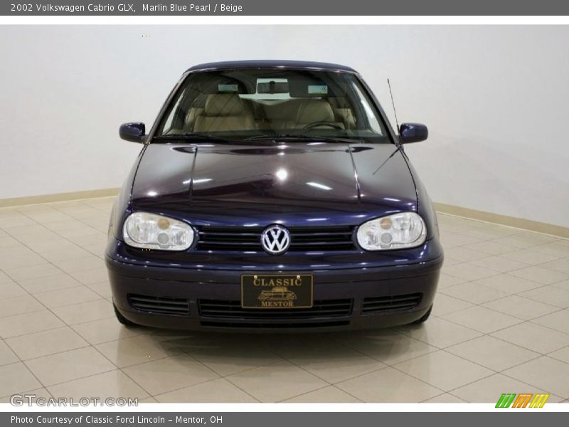Marlin Blue Pearl / Beige 2002 Volkswagen Cabrio GLX