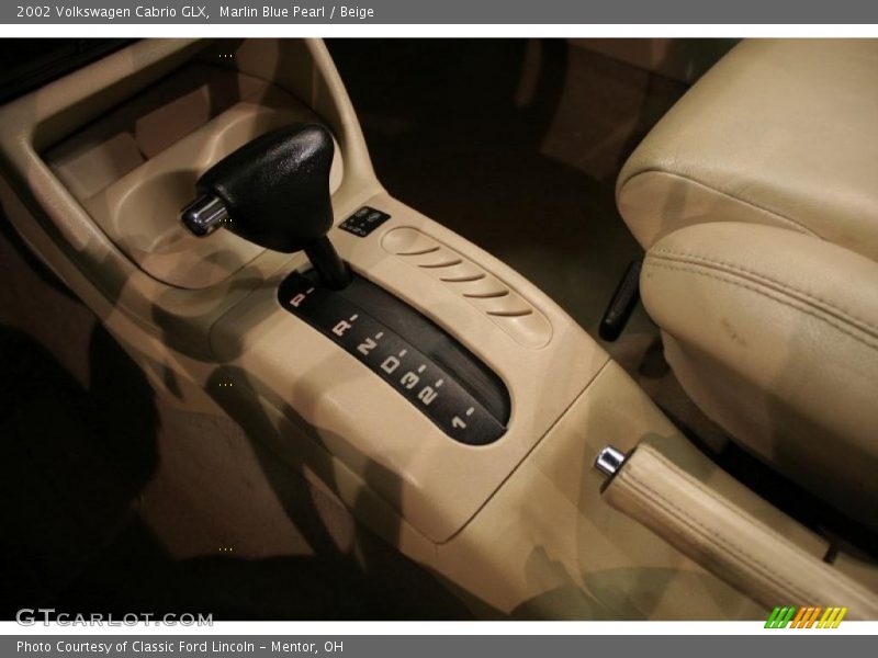 Marlin Blue Pearl / Beige 2002 Volkswagen Cabrio GLX