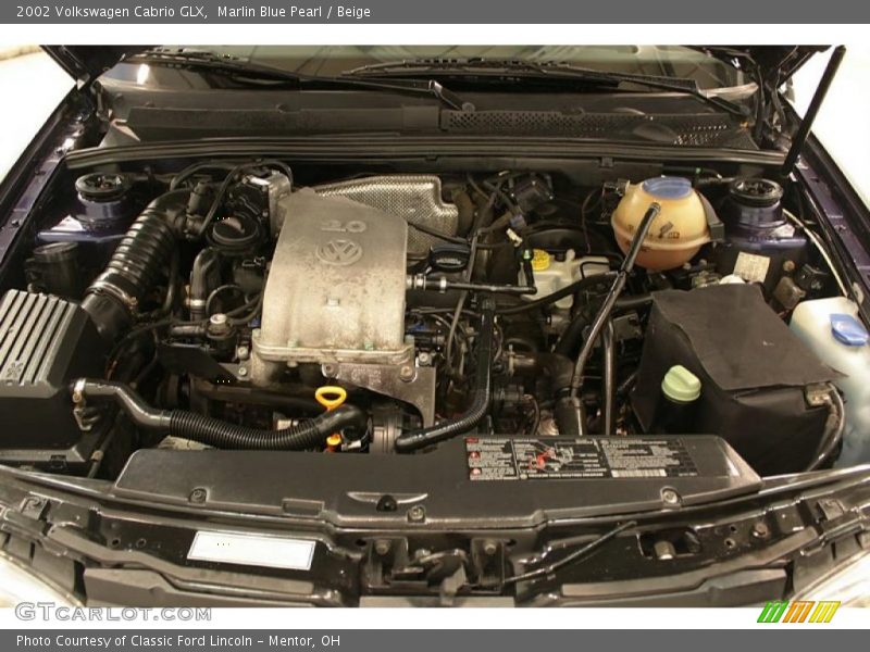 Marlin Blue Pearl / Beige 2002 Volkswagen Cabrio GLX