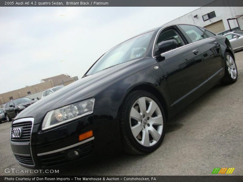 Brilliant Black / Platinum 2005 Audi A6 4.2 quattro Sedan