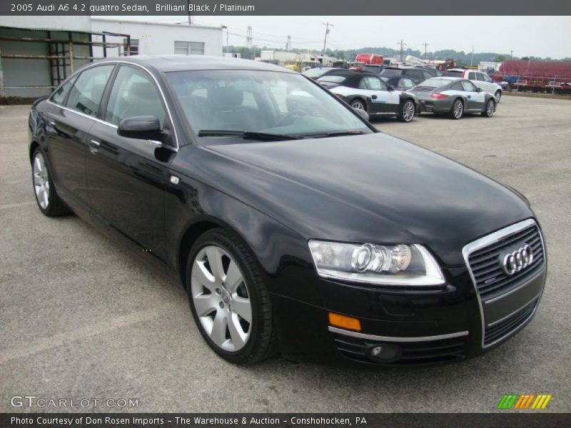 Brilliant Black / Platinum 2005 Audi A6 4.2 quattro Sedan