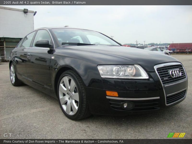 Brilliant Black / Platinum 2005 Audi A6 4.2 quattro Sedan