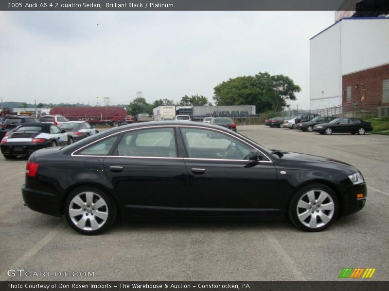 Brilliant Black / Platinum 2005 Audi A6 4.2 quattro Sedan