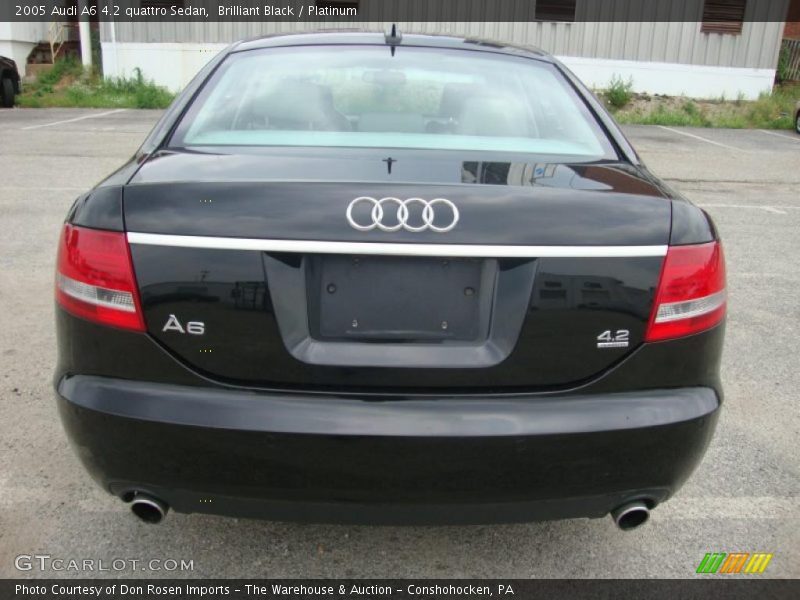 Brilliant Black / Platinum 2005 Audi A6 4.2 quattro Sedan