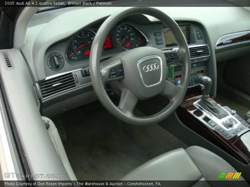 Brilliant Black / Platinum 2005 Audi A6 4.2 quattro Sedan