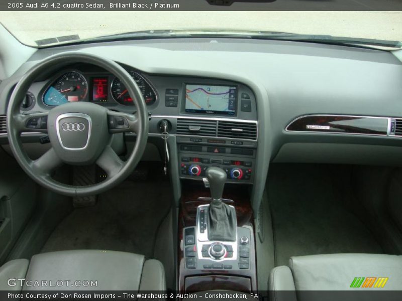 Brilliant Black / Platinum 2005 Audi A6 4.2 quattro Sedan