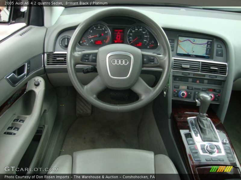 Brilliant Black / Platinum 2005 Audi A6 4.2 quattro Sedan
