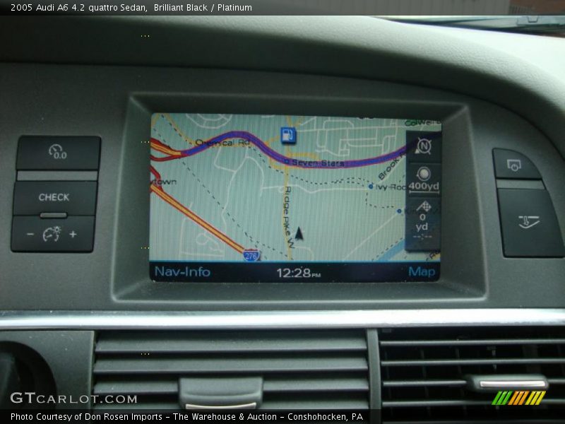 Brilliant Black / Platinum 2005 Audi A6 4.2 quattro Sedan