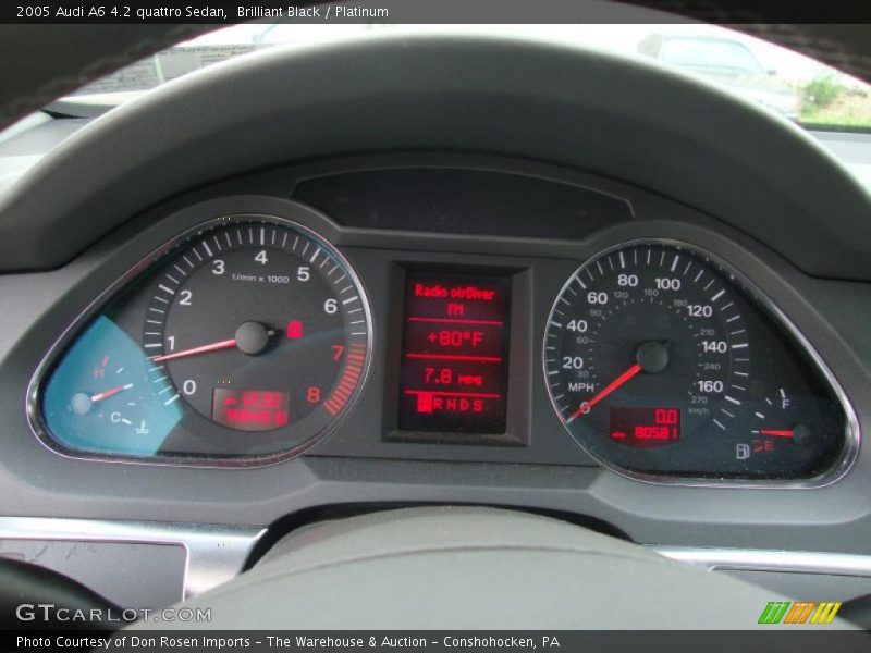 Brilliant Black / Platinum 2005 Audi A6 4.2 quattro Sedan