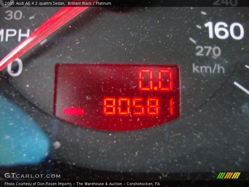 Brilliant Black / Platinum 2005 Audi A6 4.2 quattro Sedan
