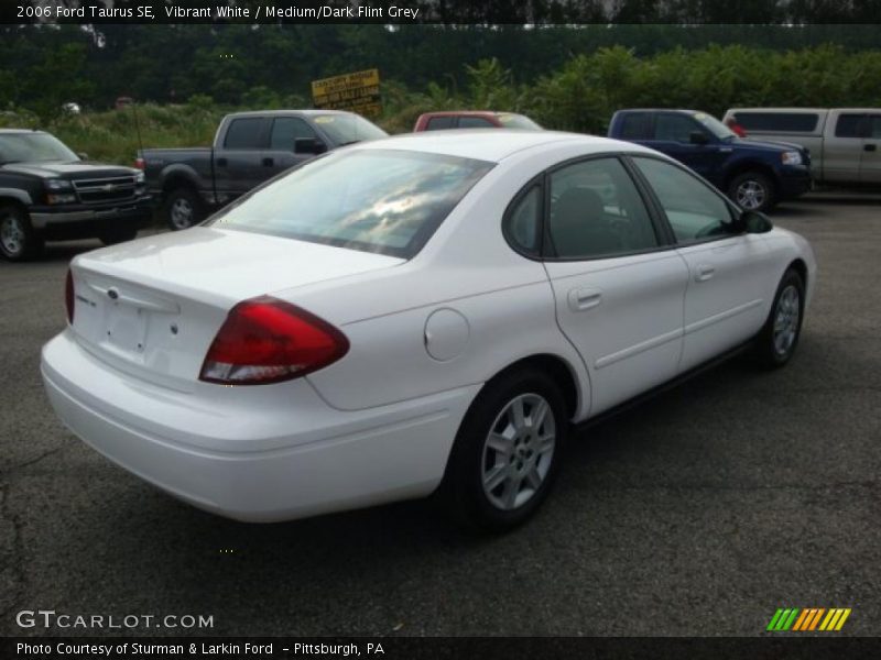 Vibrant White / Medium/Dark Flint Grey 2006 Ford Taurus SE