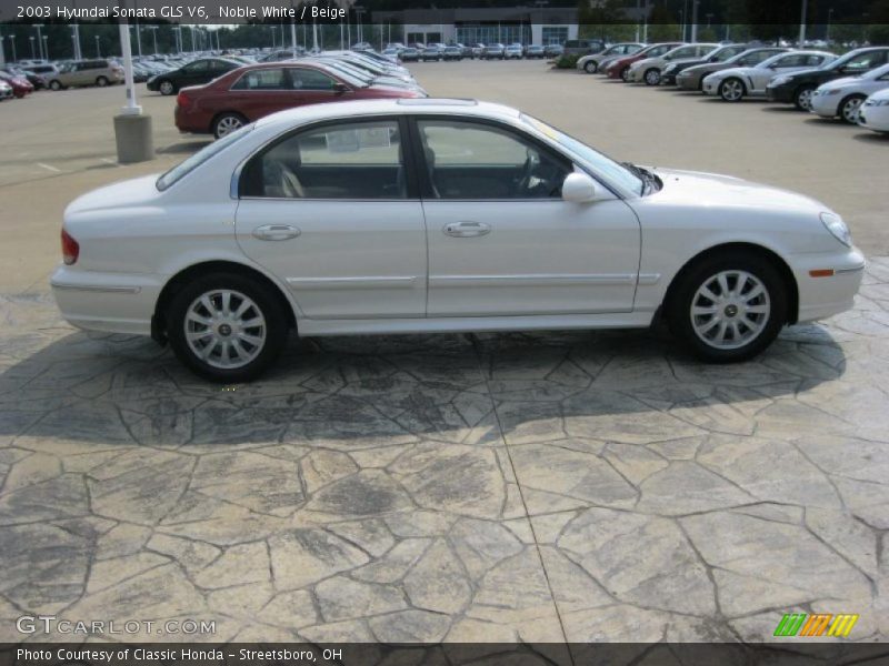 Noble White / Beige 2003 Hyundai Sonata GLS V6