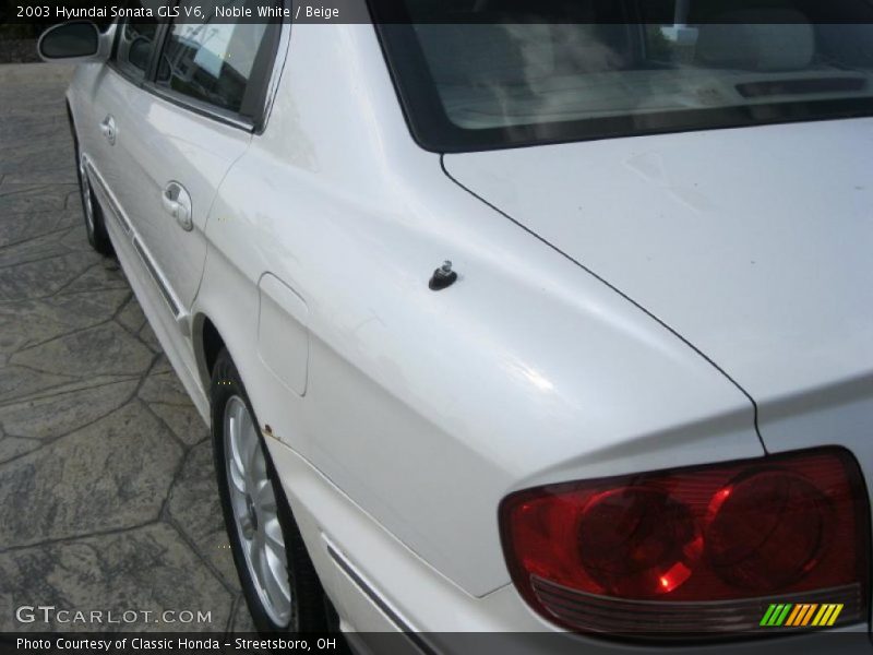 Noble White / Beige 2003 Hyundai Sonata GLS V6