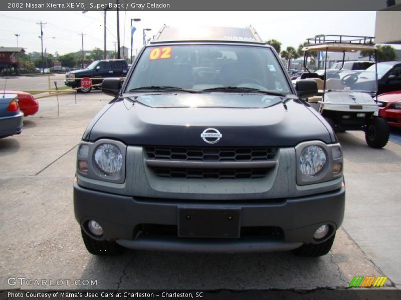 Super Black / Gray Celadon 2002 Nissan Xterra XE V6