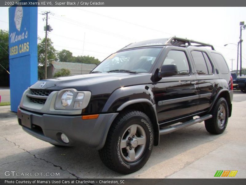 Super Black / Gray Celadon 2002 Nissan Xterra XE V6