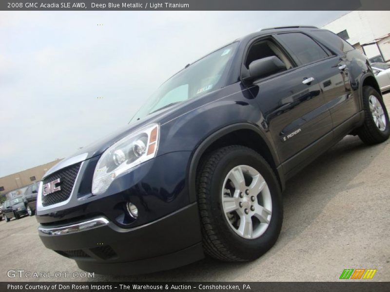 Deep Blue Metallic / Light Titanium 2008 GMC Acadia SLE AWD
