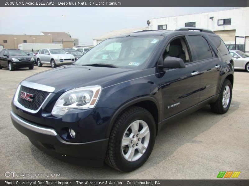 Deep Blue Metallic / Light Titanium 2008 GMC Acadia SLE AWD