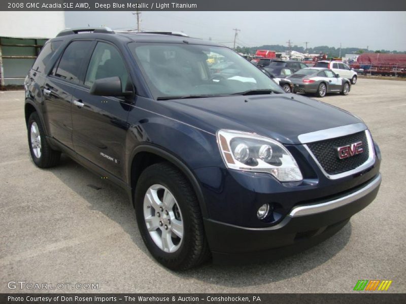 Deep Blue Metallic / Light Titanium 2008 GMC Acadia SLE AWD