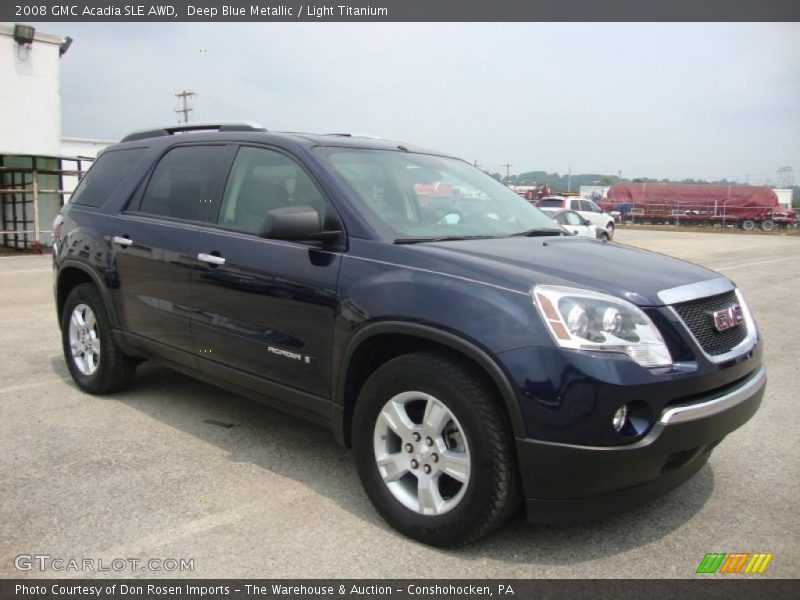 Deep Blue Metallic / Light Titanium 2008 GMC Acadia SLE AWD